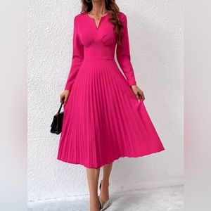 SHEIN Hot pink dress (size S) stretch fabric